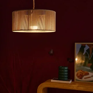 Suspension luminaire chanvre naturel Zélie Ø40 cm bohème scandinave