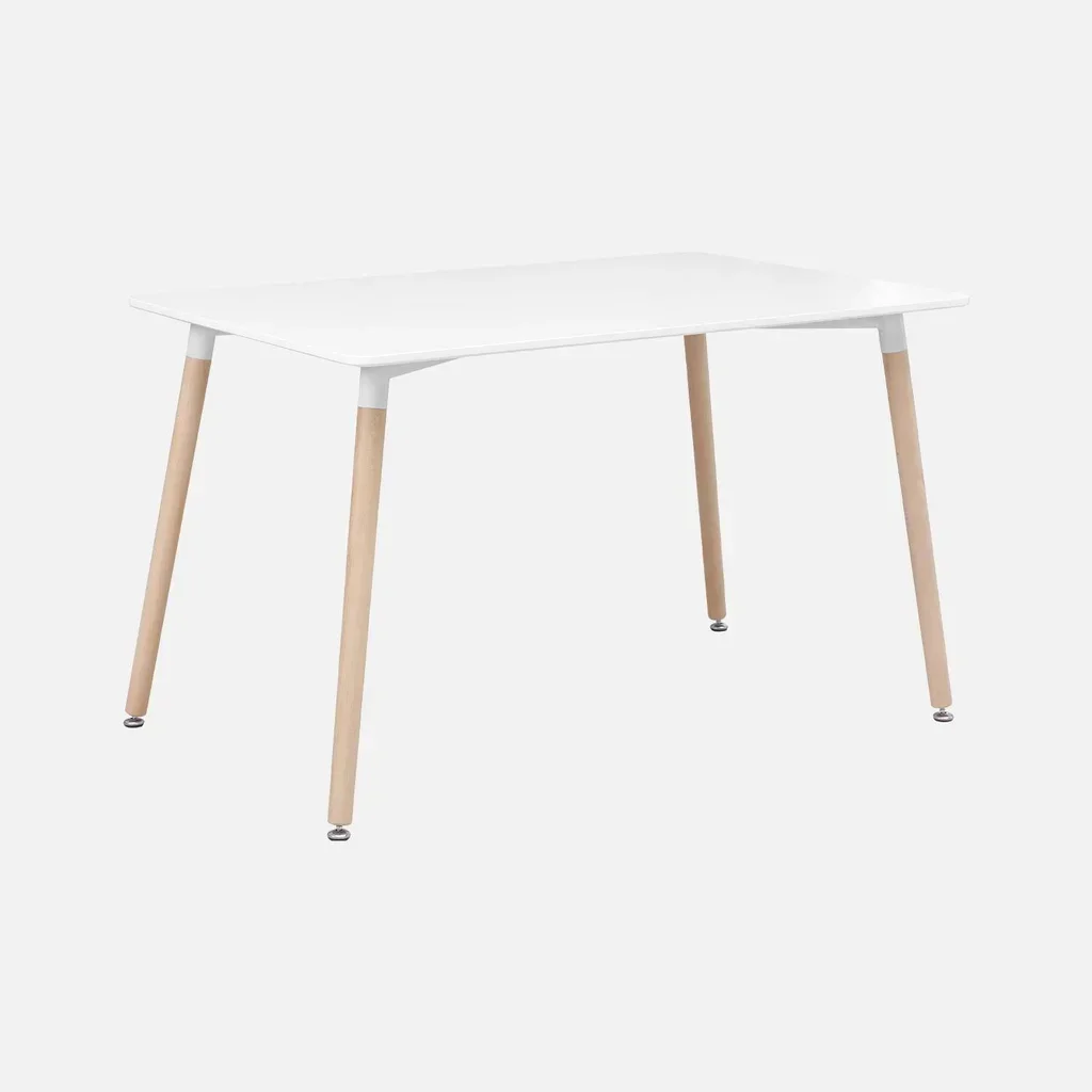 Table à manger scandinave hêtre massif 4 chaises Hedvig