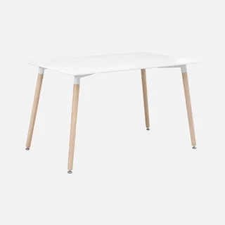 Table à manger scandinave hêtre massif 4 chaises Hedvig