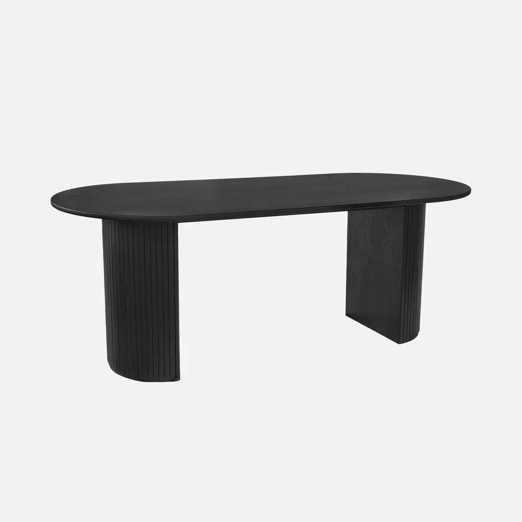 Mesa de comedor rectangular caucho y roble 6-8 personas