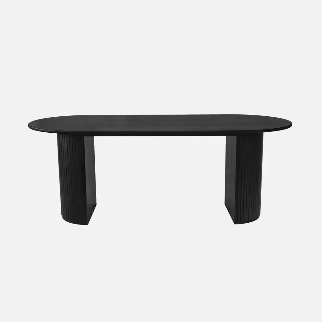 Mesa de comedor rectangular caucho y roble 6-8 personas