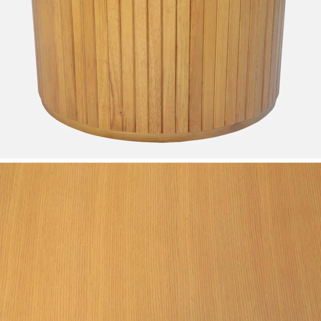 Mesa comedor Esteban madera maciza hevea y roble 6-8 comensales