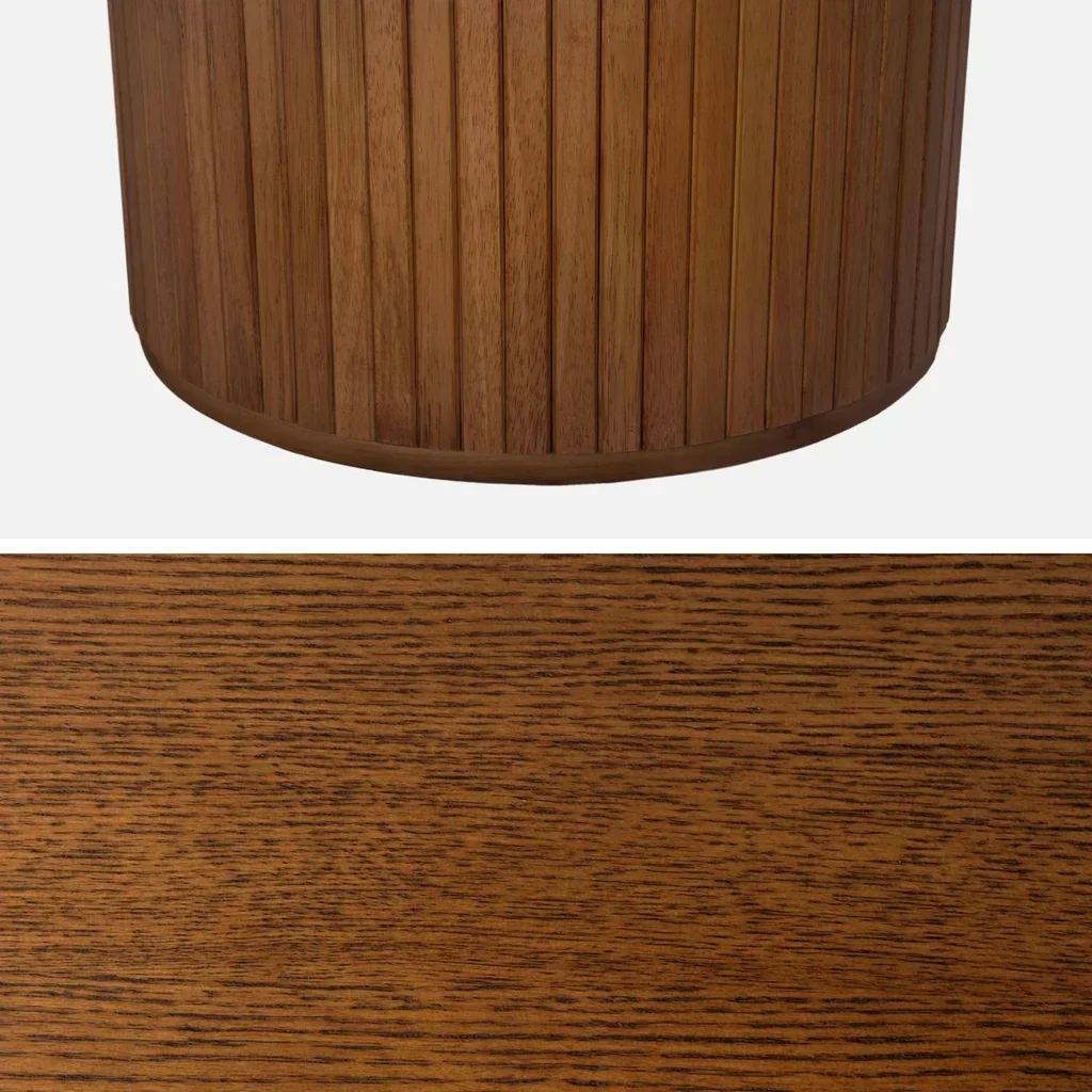 Mesa de comedor rectangular hevea y roble 6-8 personas Esteban