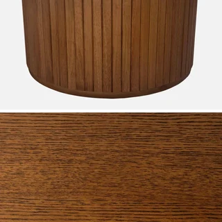 Mesa de comedor rectangular hevea y roble 6-8 personas Esteban
