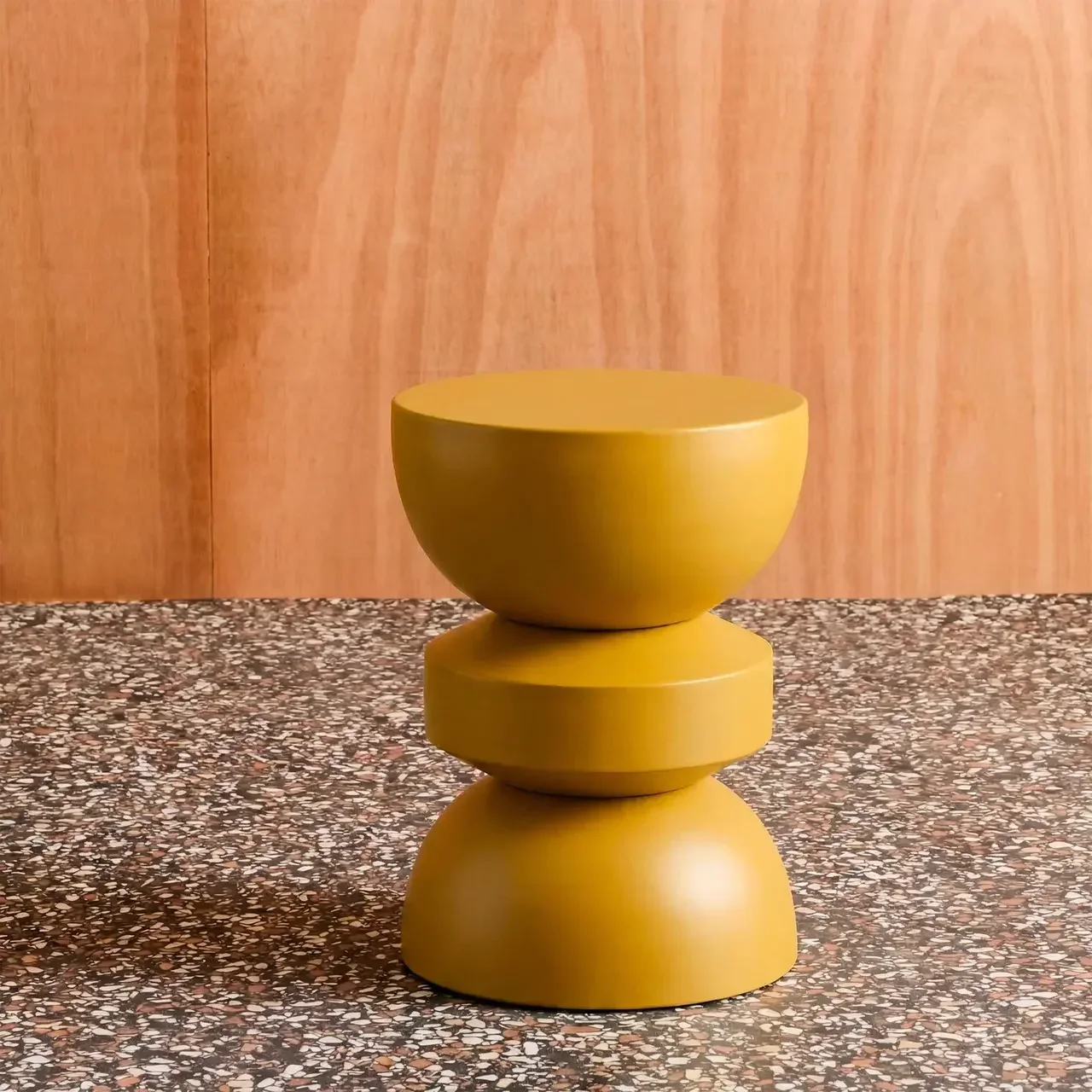 Table d'appoint ronde métal noir Ø32cm H43,5cm design minimaliste Assa