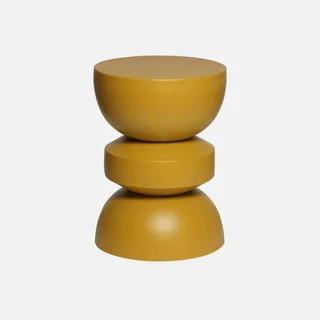 Table d'appoint ronde métal noir Ø32cm H43,5cm design minimaliste Assa