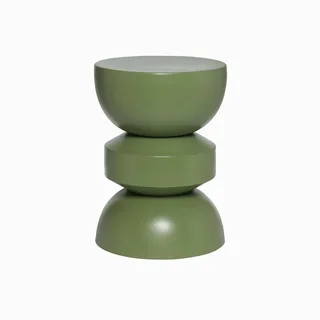 Table d'appoint ronde métal noir Ø32cm H43,5cm design minimaliste Assa