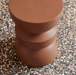 Table d'appoint ronde métal noir Ø32cm H43,5cm design minimaliste Assa