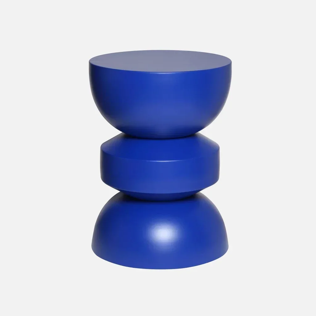 Table d'appoint ronde métal Ø32cm H43,5cm design minimaliste Assa