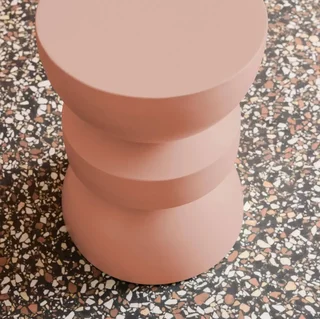 Table d'appoint ronde métal Ø32cm H43,5cm design minimaliste Assa