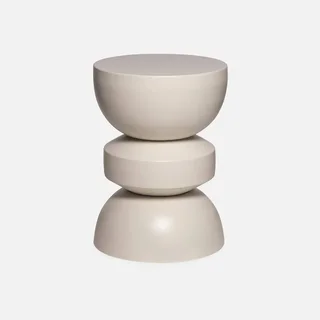 Table d'appoint ronde métal noir Ø32cm H43,5cm design minimaliste Assa