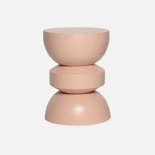 Table d'appoint ronde métal Ø32cm H43,5cm design minimaliste Assa