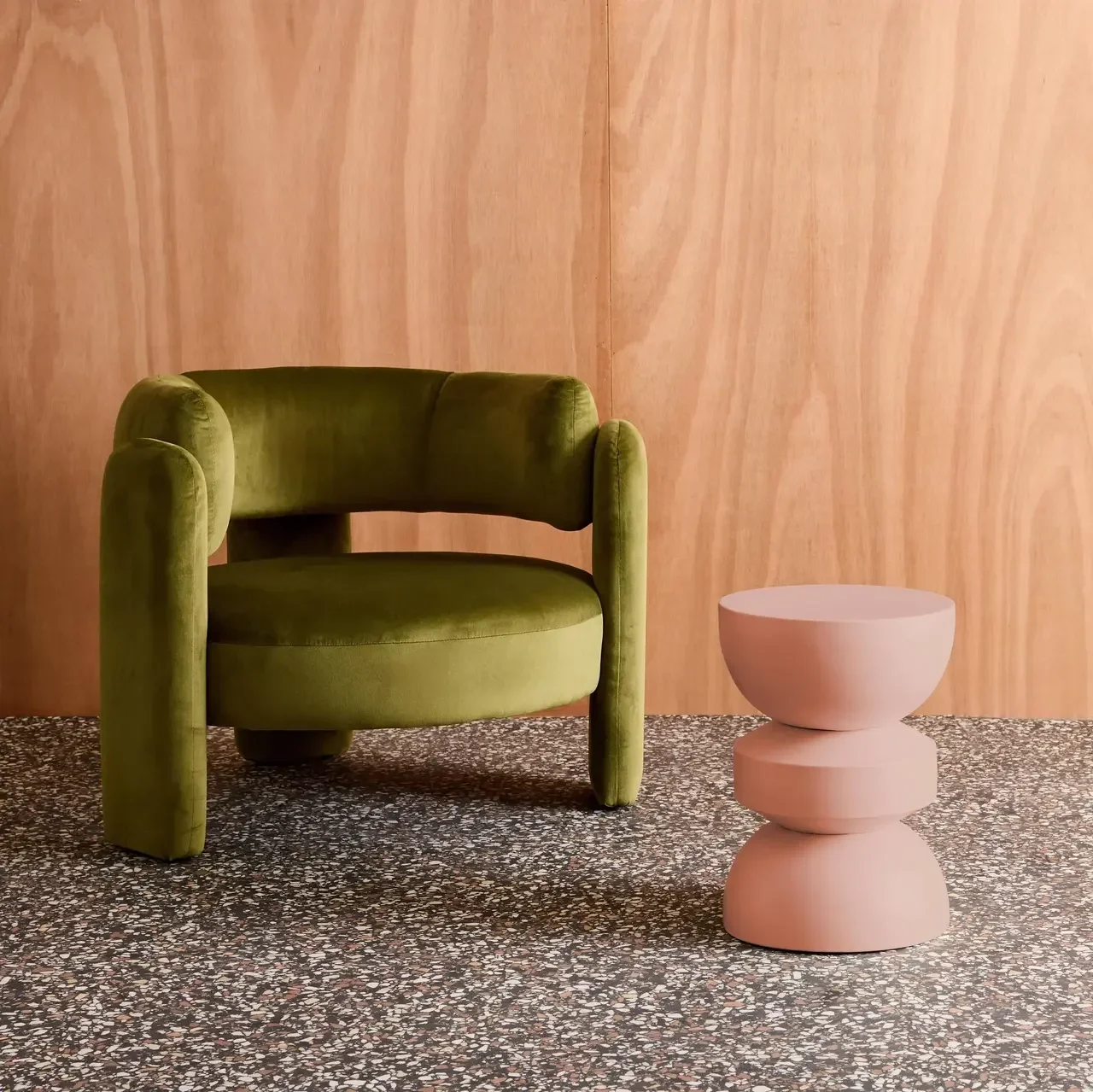 Table d'appoint ronde métal Ø32cm H43,5cm design minimaliste Assa