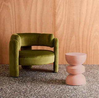 Table d'appoint ronde métal Ø32cm H43,5cm design minimaliste Assa
