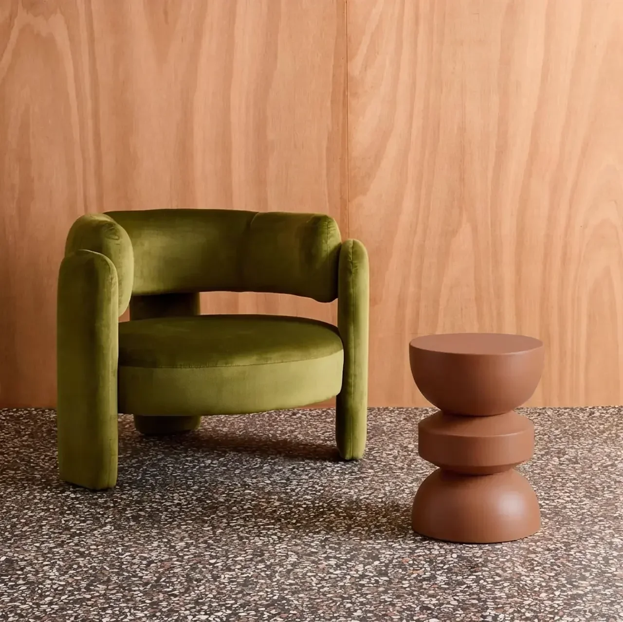 Table d'appoint ronde métal noir Ø32cm H43,5cm design minimaliste Assa