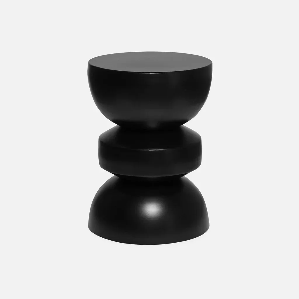 Table d'appoint ronde Ø32cm bout de canapé métal H43,5cm design Assa