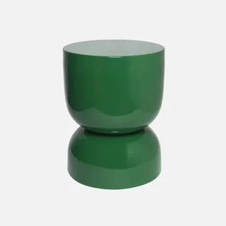 Table d'appoint ronde Madi métal verre Ø32cm design minimaliste