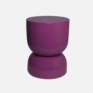 Table d'appoint ronde métal verre Ø32cm design moderne salon chambre
