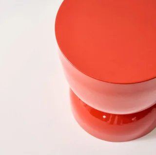 Table d'appoint ronde métal effet verre Madi Ø32cm design moderne