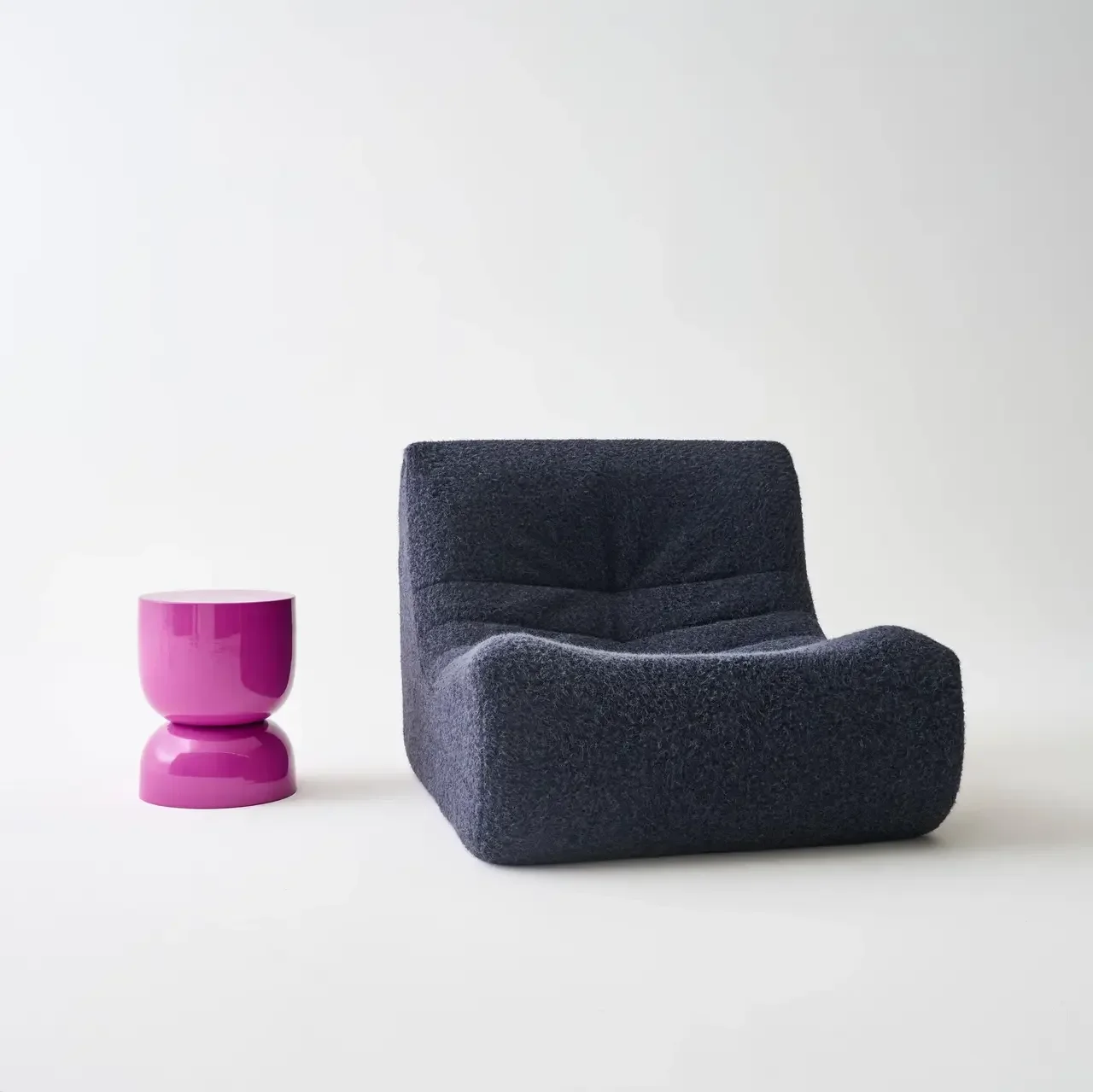 Table d'appoint ronde Madi métal verre Ø32cm design minimaliste
