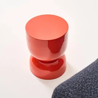 Table d'appoint ronde métal effet verre Madi Ø32cm design moderne