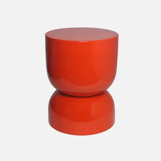 Table d'appoint ronde métal effet verre Madi Ø32cm design moderne