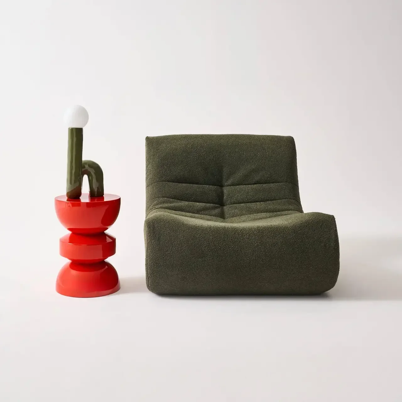 Table d'appoint ronde métal effet verre Ø32 cm design Assa