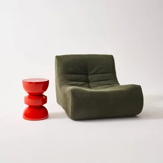 Table d'appoint ronde métal effet verre Ø32 cm design Assa