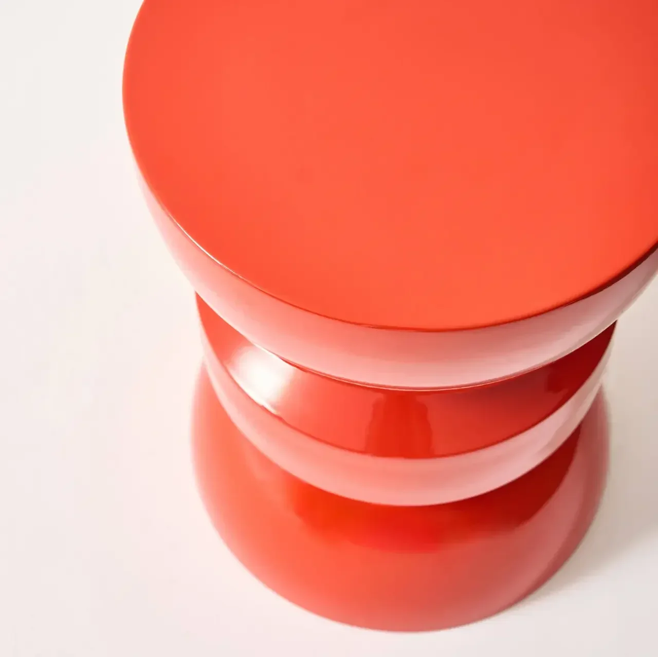 Table d'appoint ronde métal effet verre Ø32 cm design Assa