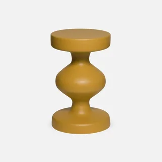 Table d'appoint ronde métal noir Hawa Ø29,5cm H48,5cm bout de canapé chambre