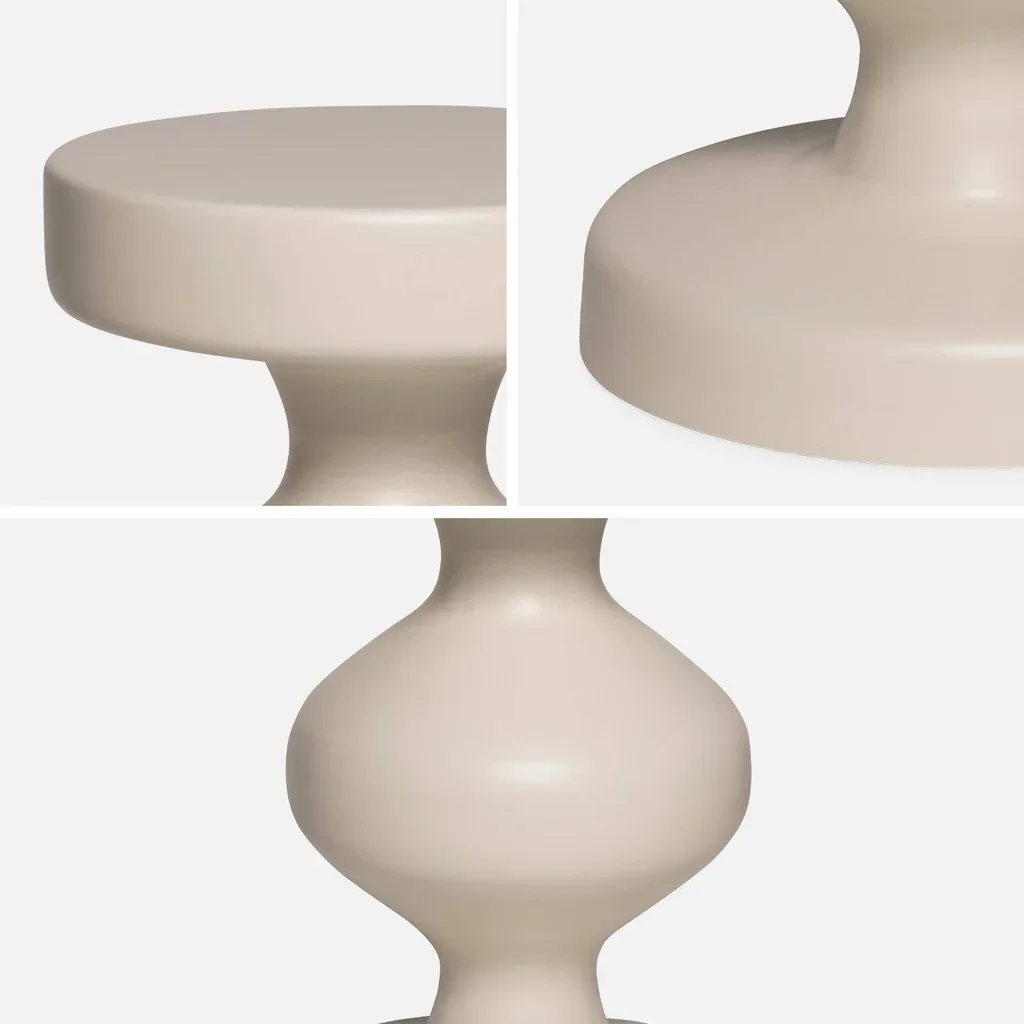 Table d'appoint ronde métal noir Hawa Ø29,5cm bout de canapé chambre