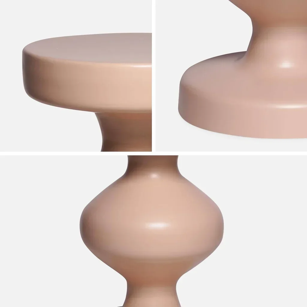 Table d'appoint ronde métal noir Hawa Ø29,5cm bout de canapé design