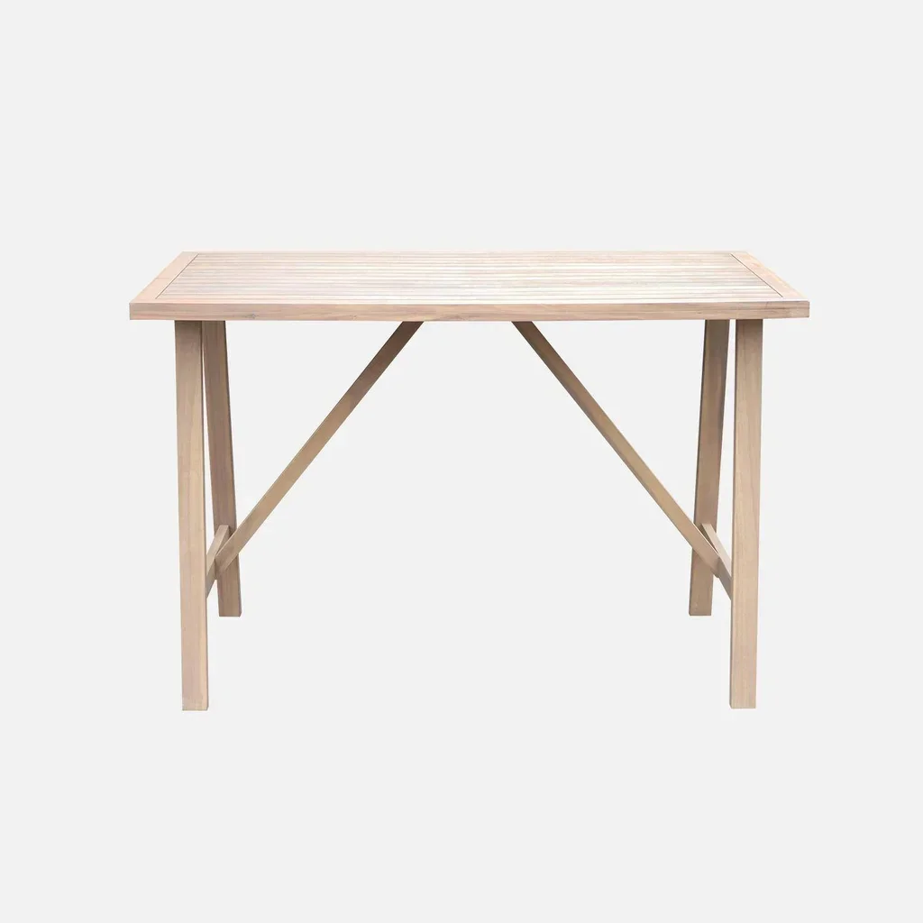 Table de bar extérieure en bois d'acacia 4 personnes Paloma