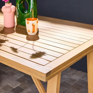 Table de bar extérieure en bois d'acacia 4 personnes Paloma