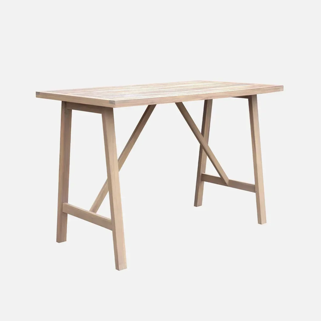 Table de bar extérieure en bois d'acacia 4 personnes Paloma