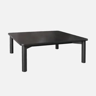 Mesa de Centro Cuadrada Solène Madera Hevea Roble Salón