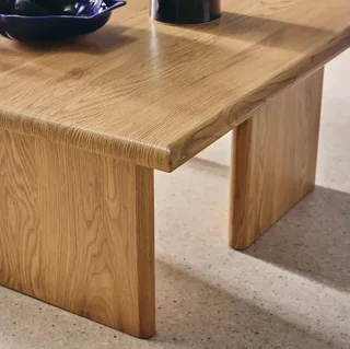 Square solid wood coffee table contemporary style living room