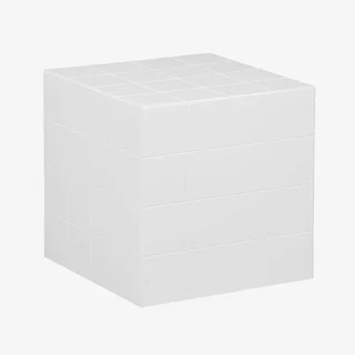 Table basse cubique vintage effet carreaux de ciment 40x40cm Kubeeek