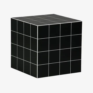 Table basse cubique effet carreaux de ciment 40x40cm vintage Kubeeek