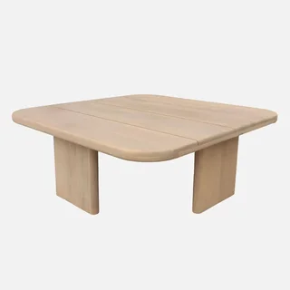 Square wooden garden coffee table acacia wood outdoor Kaina