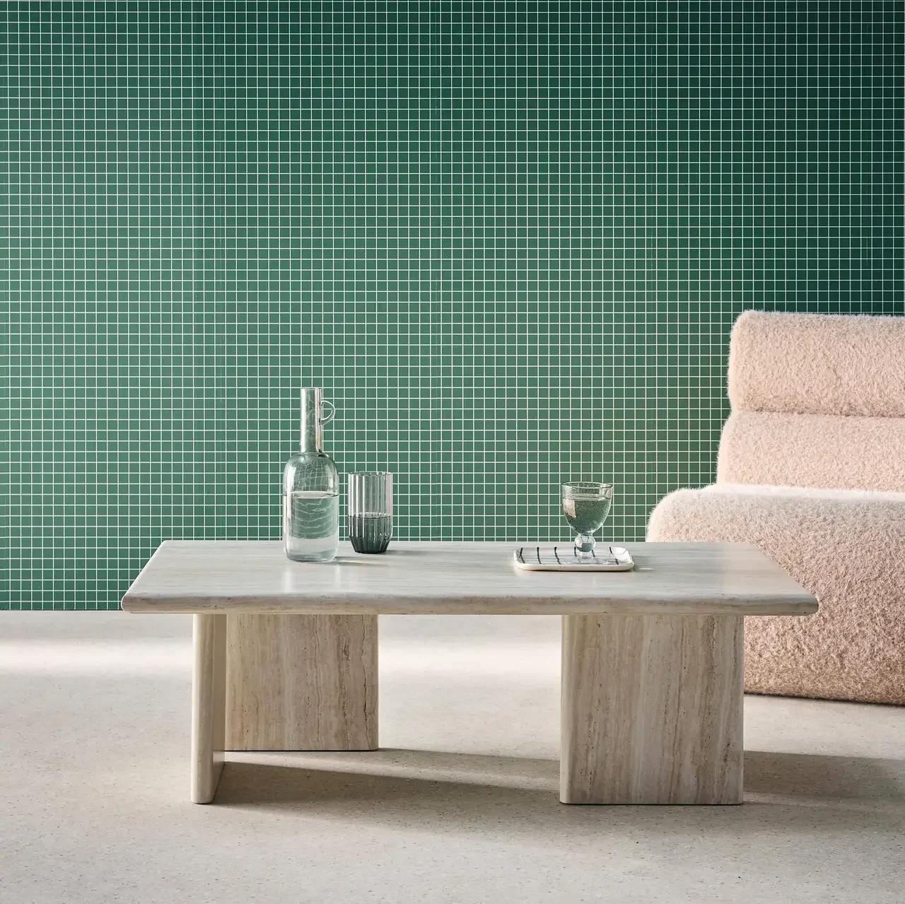 Table basse rectangulaire effet bois design minimaliste salon moderne