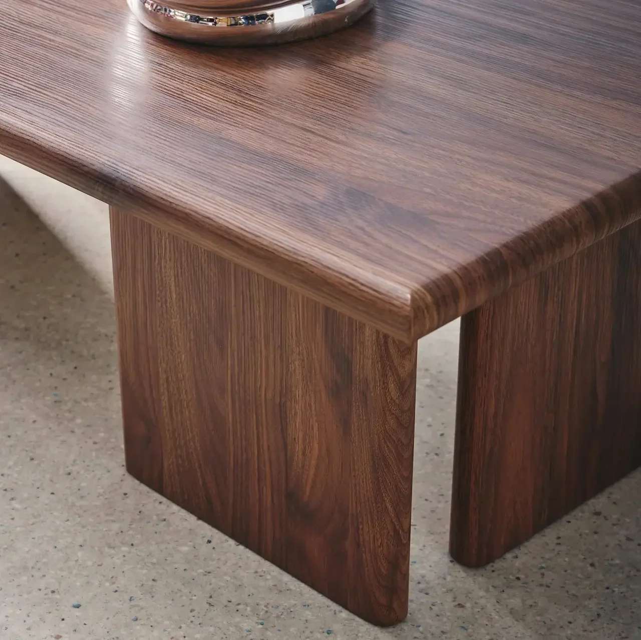 Table basse rectangulaire effet bois design minimaliste salon moderne