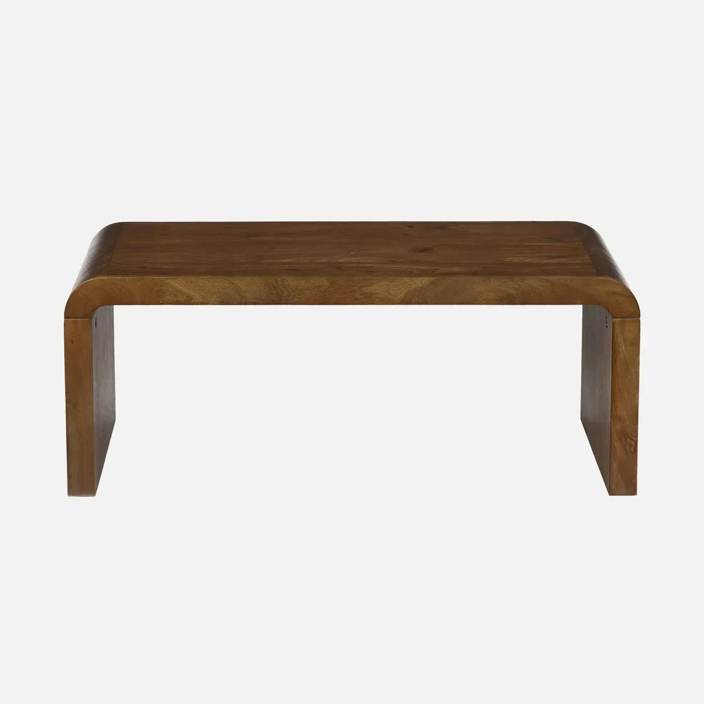 Table basse rectangulaire Dana bois acacia massif style exotique 100x50cm