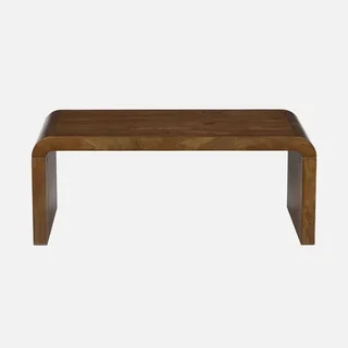 Table basse rectangulaire Dana bois acacia massif style exotique 100x50cm
