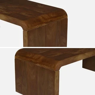 Table basse rectangulaire Dana bois acacia massif style exotique 100x50cm