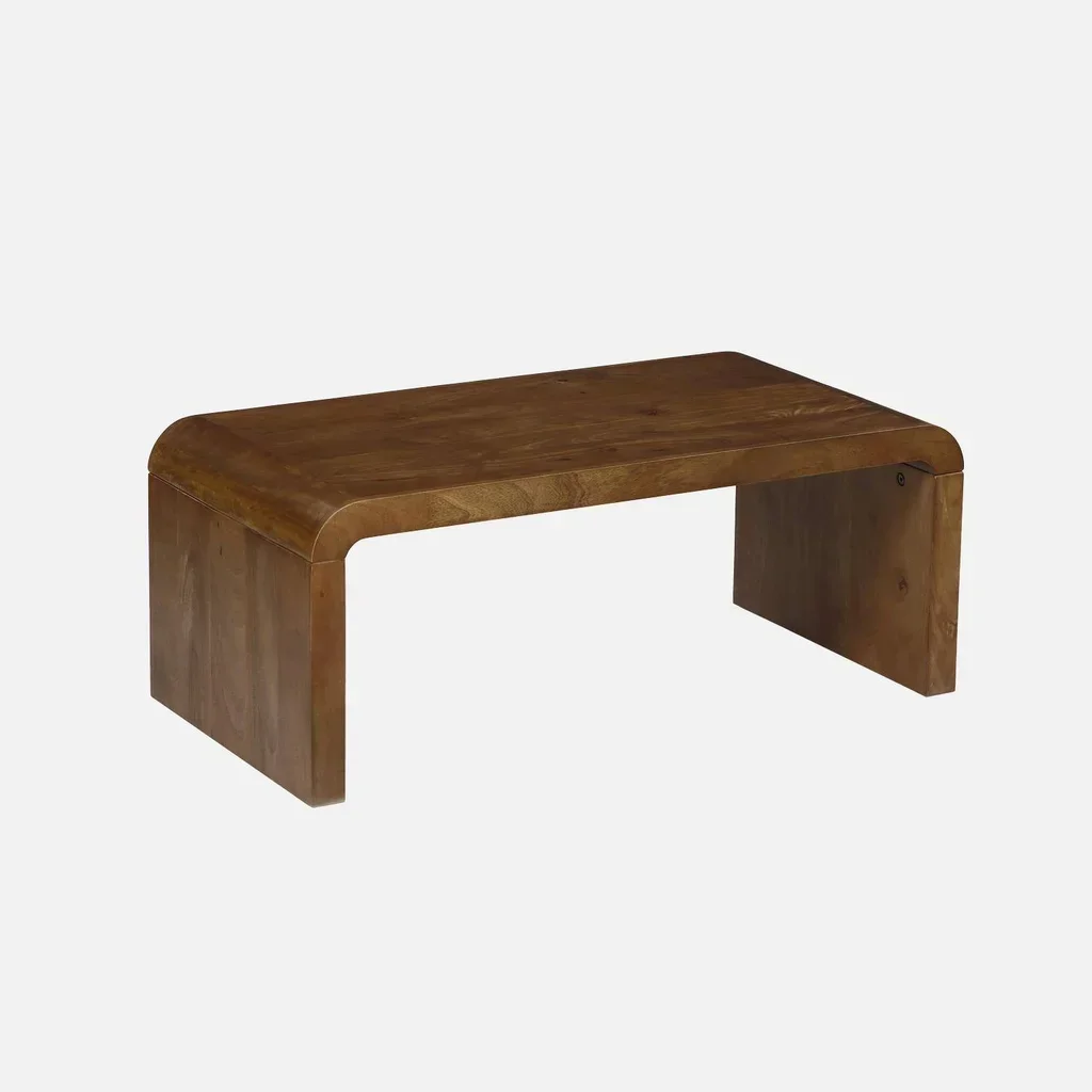 Table basse rectangulaire Dana bois acacia massif style exotique 100x50cm