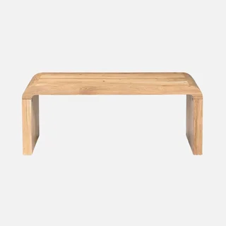Table basse rectangulaire bois acacia massif style exotique Dana 100cm