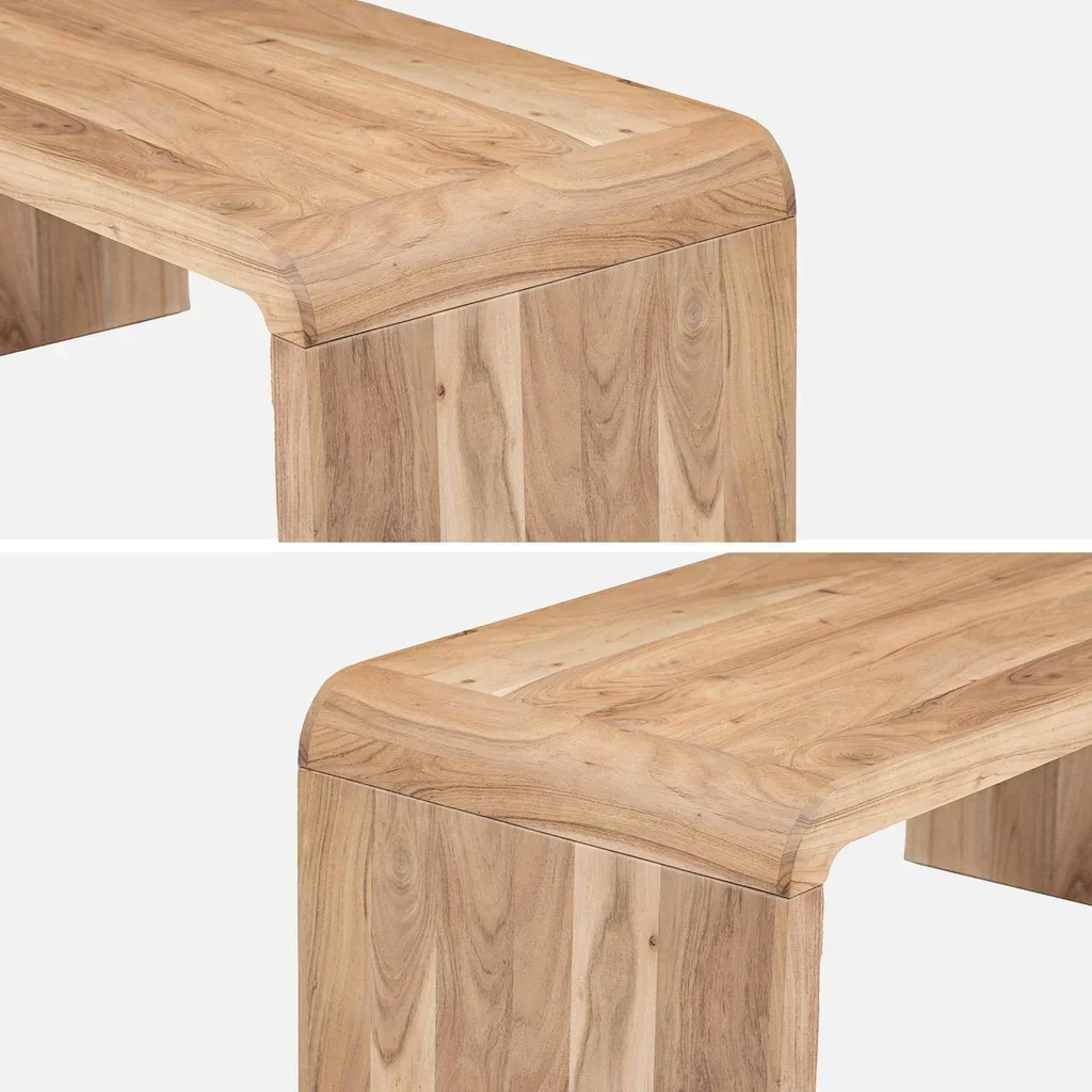 Table basse rectangulaire bois acacia massif style exotique Dana 100cm