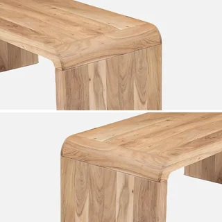 Table basse rectangulaire bois acacia massif style exotique Dana 100cm