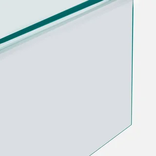 Table basse verre trempé transparent design moderne salon Glintz